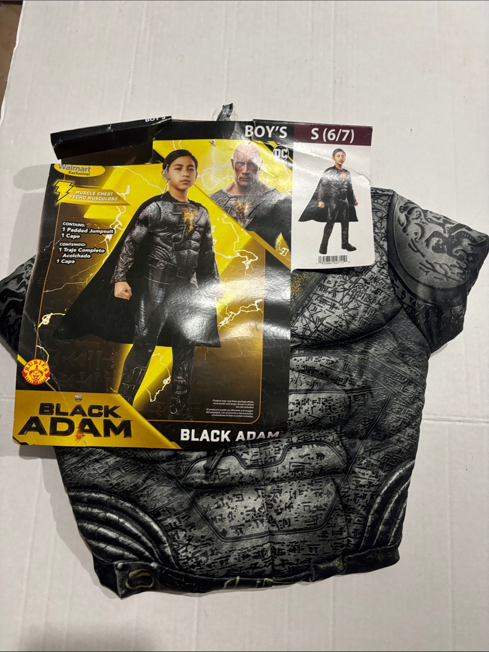Rubie's Black Adam Boys Black Costume - Black